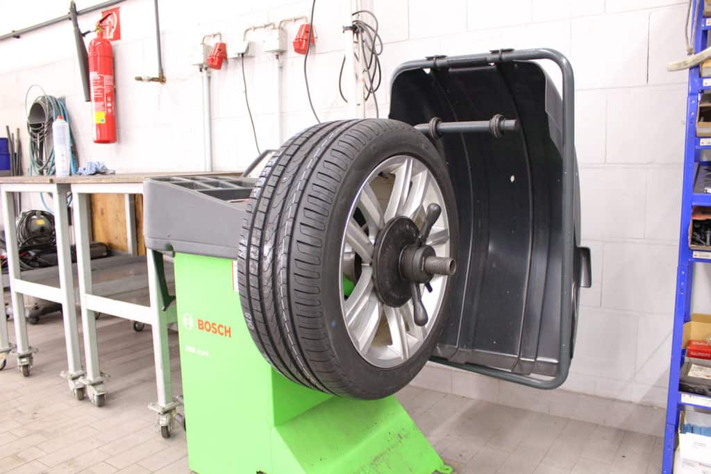 Reifenauswuchtung
